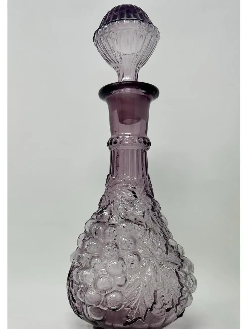 Imperial Glass Grape Purple Wine Decanter w/ Stopper
